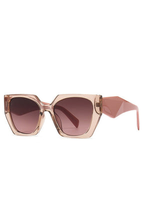 Retro Polygon Cat Eye Sunglasses