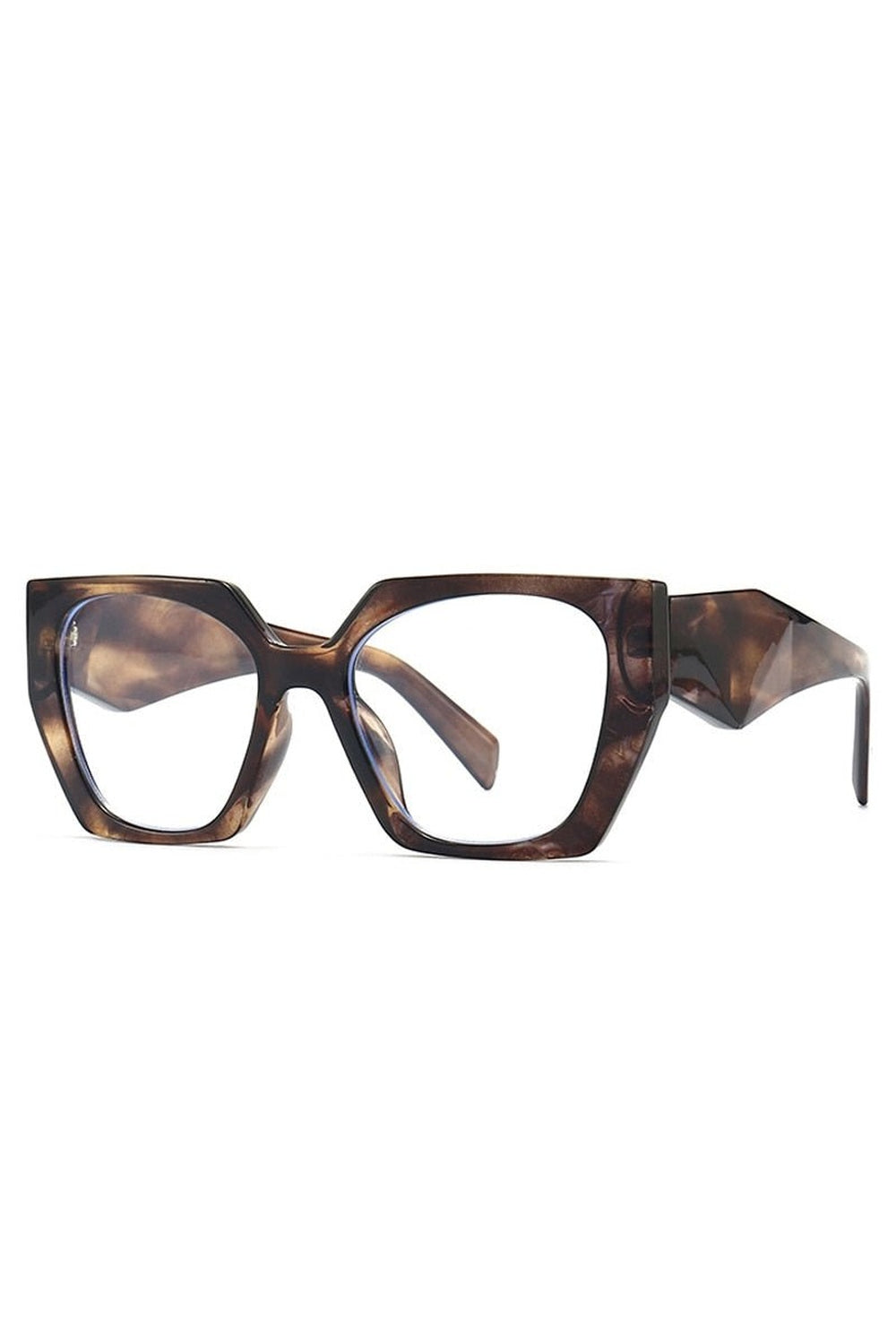 Retro Polygon Cat Eye Sunglasses