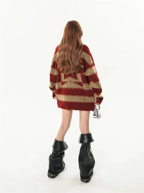 Retro Rebel Striped Sweater