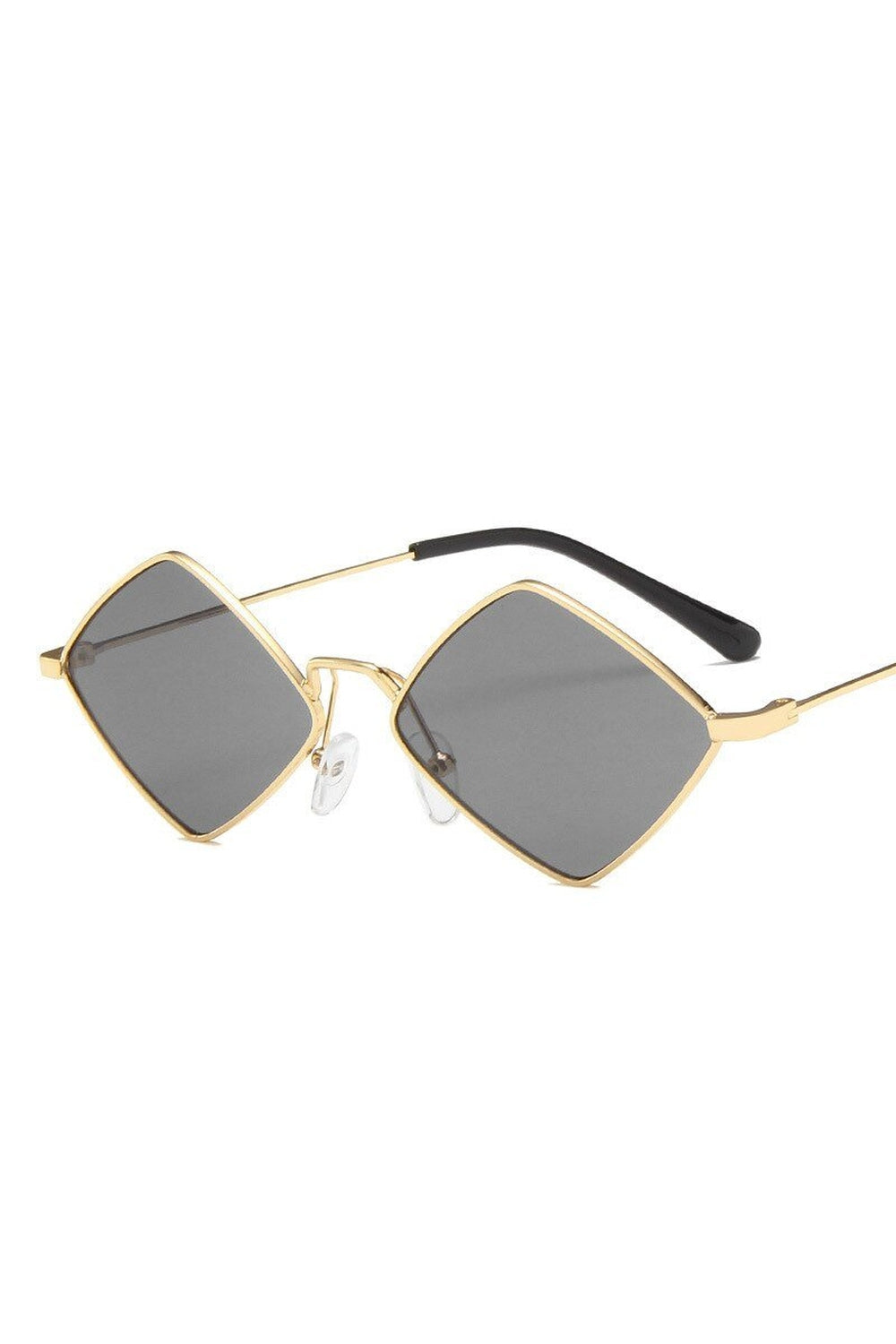 Vintage GoldGray shades, stylish small square frames.