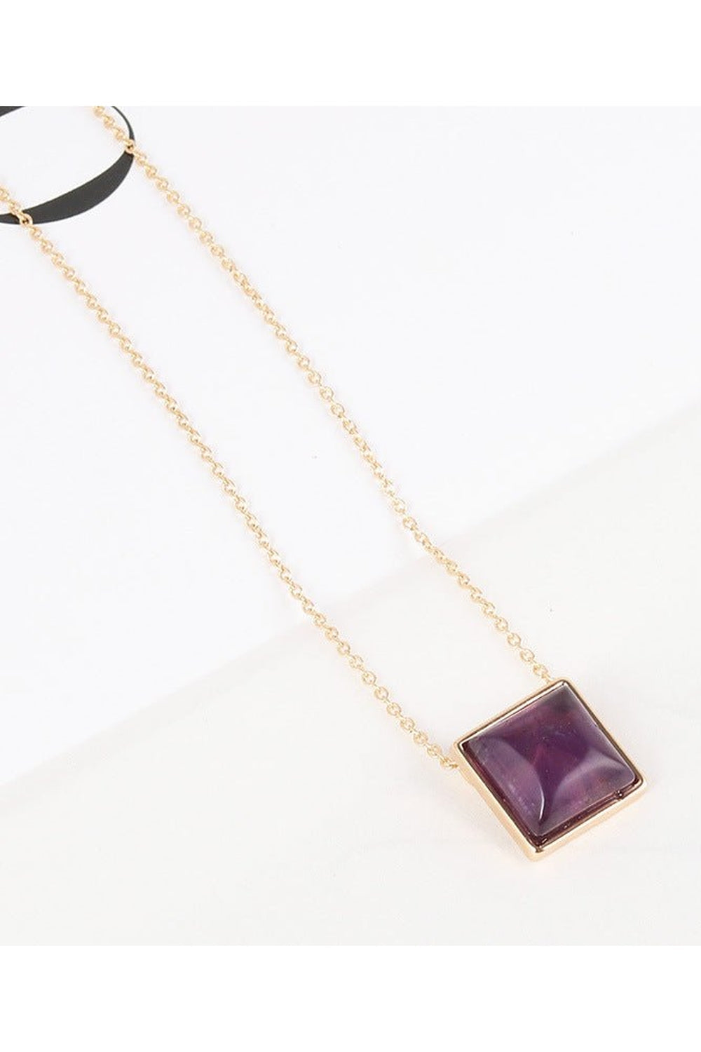 Retro Square pendant necklace