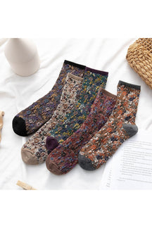 Retro Vintage Floral Socks