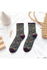 Retro Vintage Floral Socks