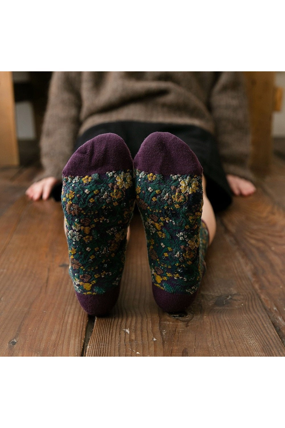 Retro Vintage Floral Socks