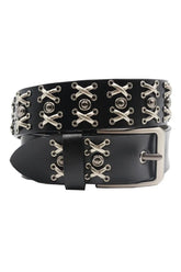 Black Rivet Cowboy Genuine Leather Men's Belt stands out.