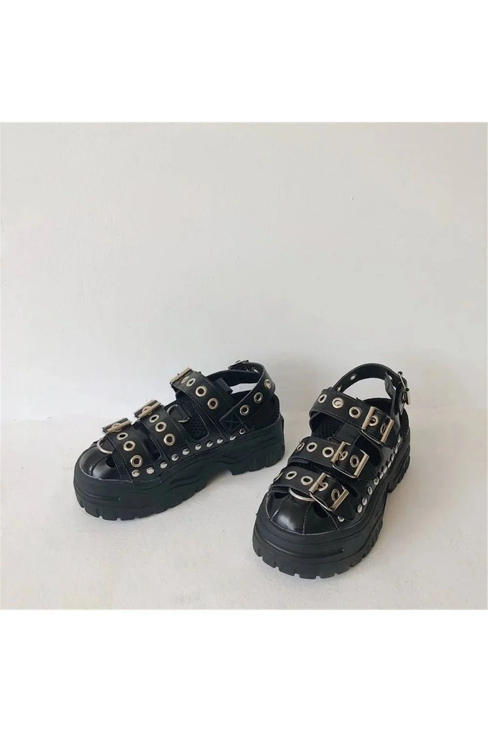 Rivet Metal Gothic Sandals