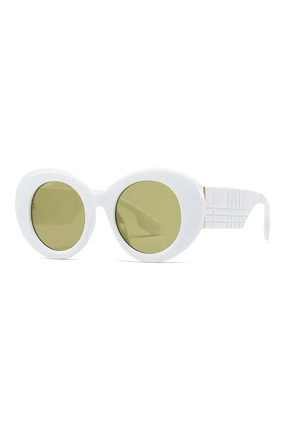 Round Vintage Stripe Sunglasses