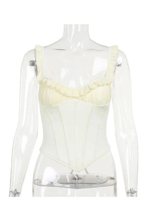 Ruffled Sweetheart Corset Top