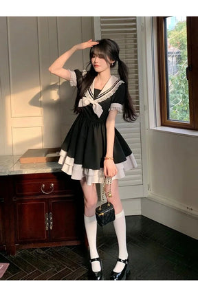 Sailor Sweetheart Ruffle Dress