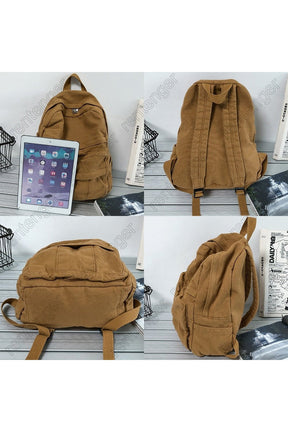 School Bag  College Student Vintage Backpack