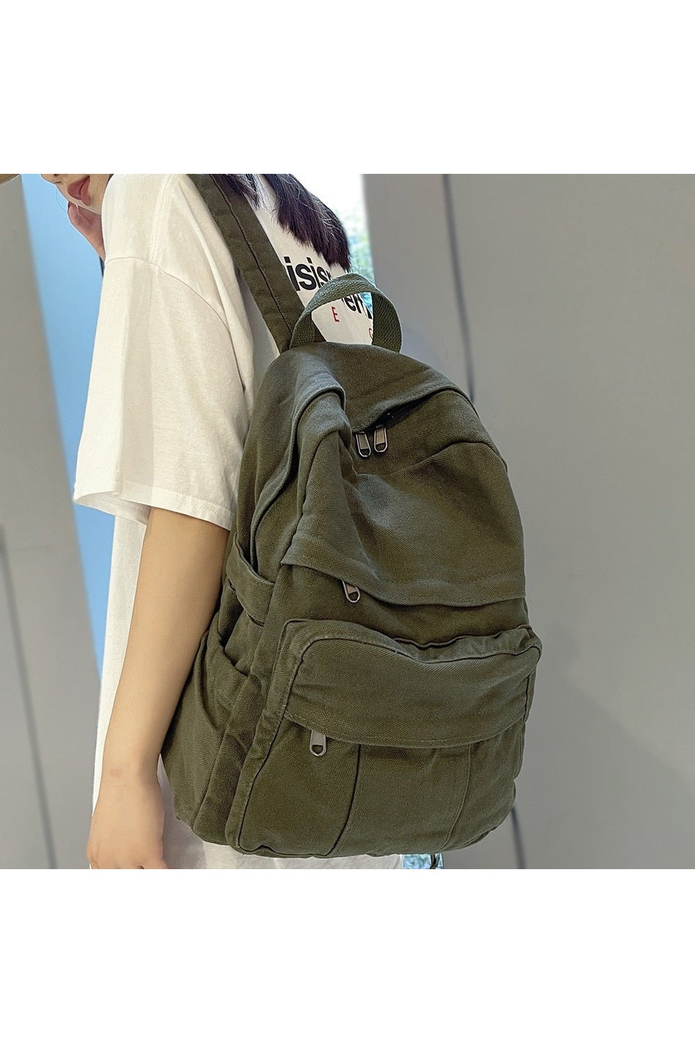 School Bag  College Student Vintage Backpack