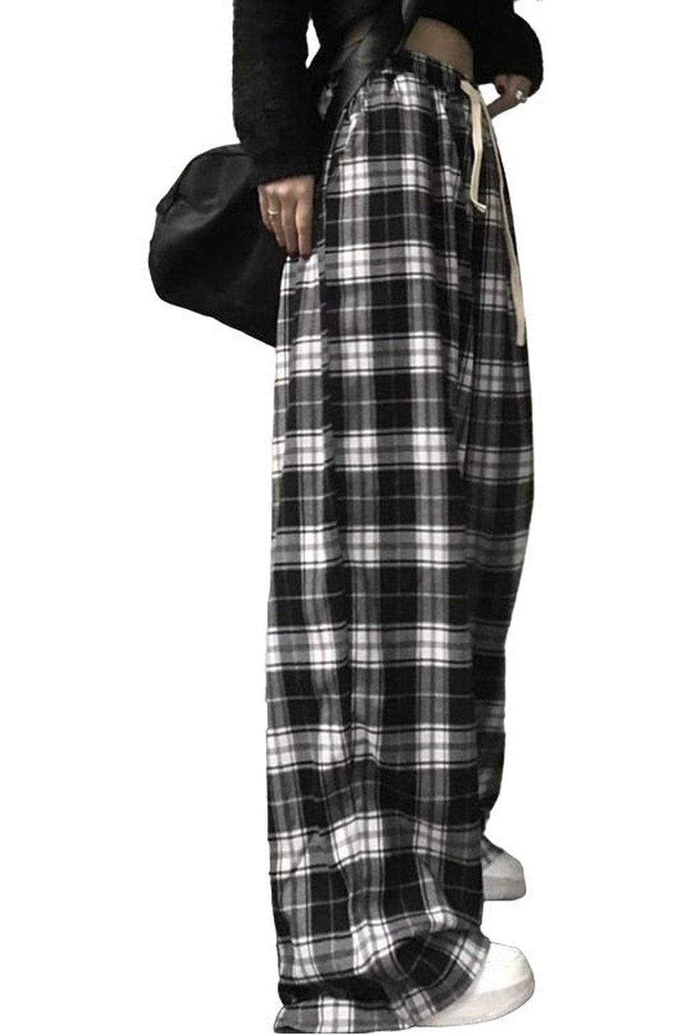 Skater Girl Oversize Plaid Pants