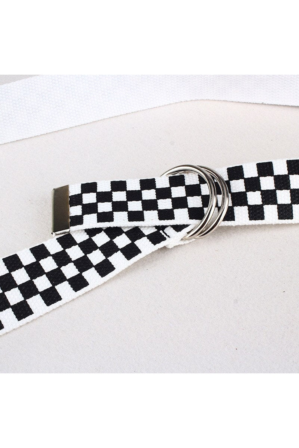 Skater Girl Plaid Canvas Belt