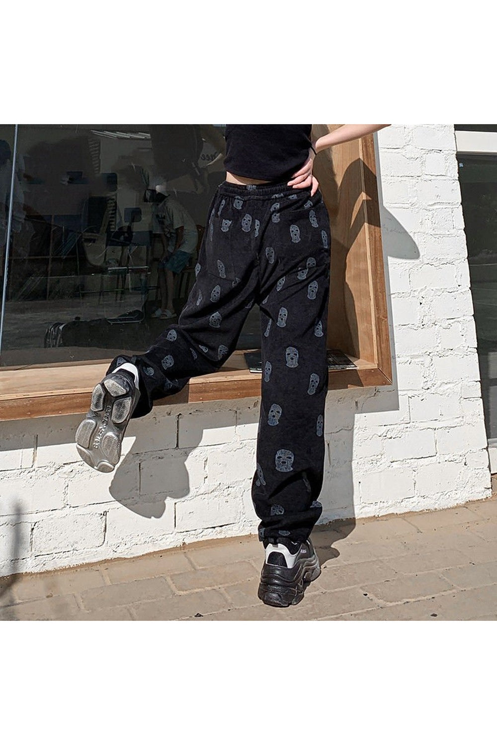 Skater Girl Skull Pants