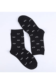 "Black Skeleton Alien Socks c314 glowing green."