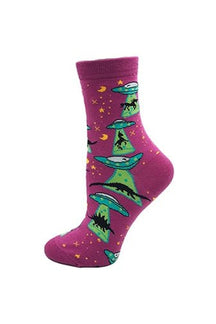 Fun "Skeleton Alien Socks" in variant c352 featuring extraterrestrial design.