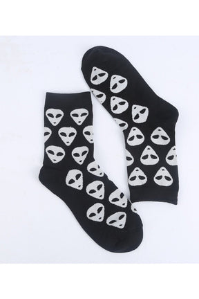 Skeleton Alien Socks