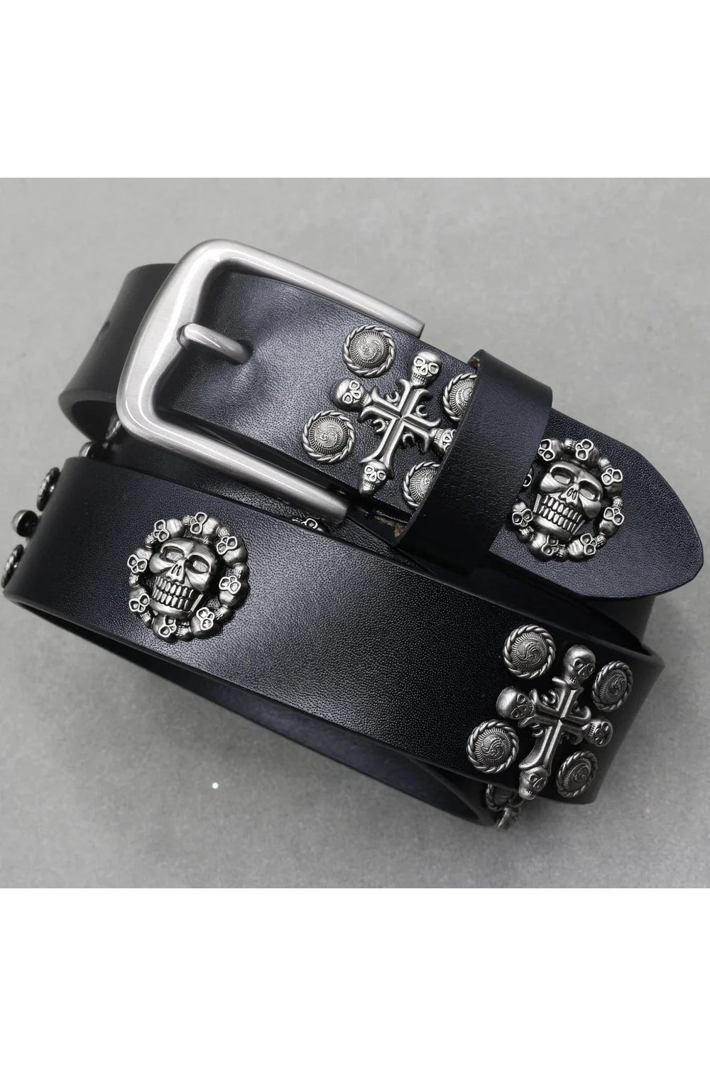 Skull Emblem Gothic Belt