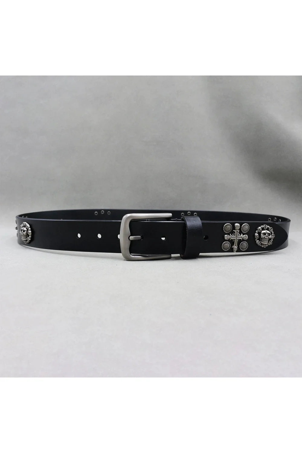 Skull Emblem Gothic Belt