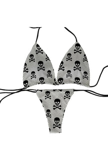 Skull Print Bikini Set