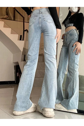 Skywave Stitch Flare Jeans