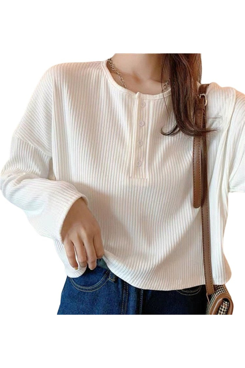 Slim Knitted Pullover Blouse