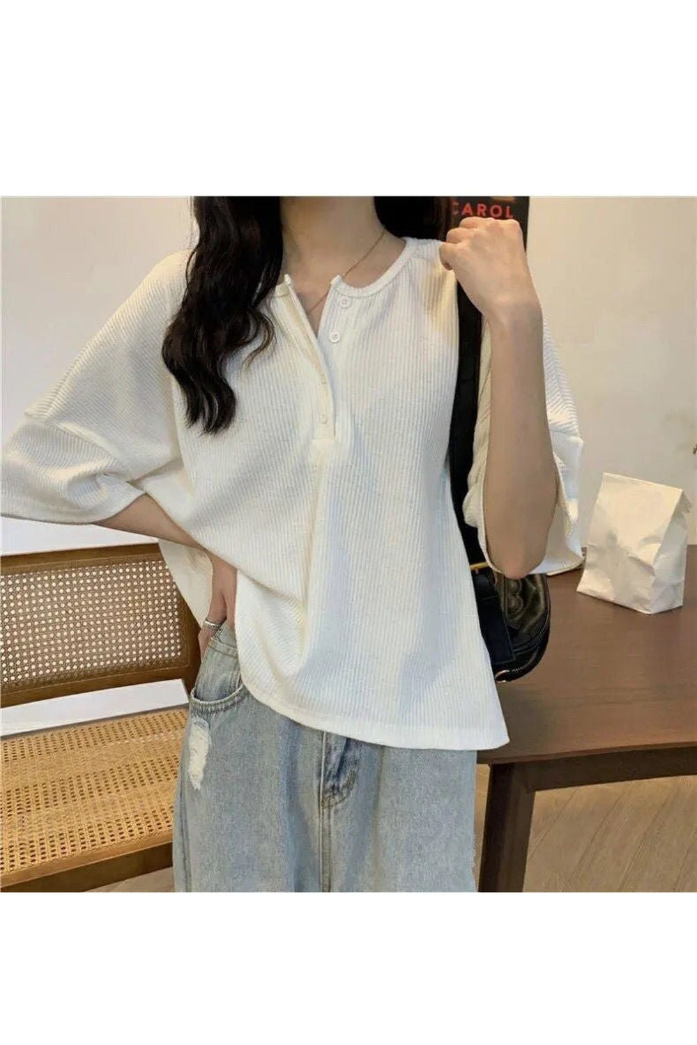 Slim Knitted Pullover Blouse