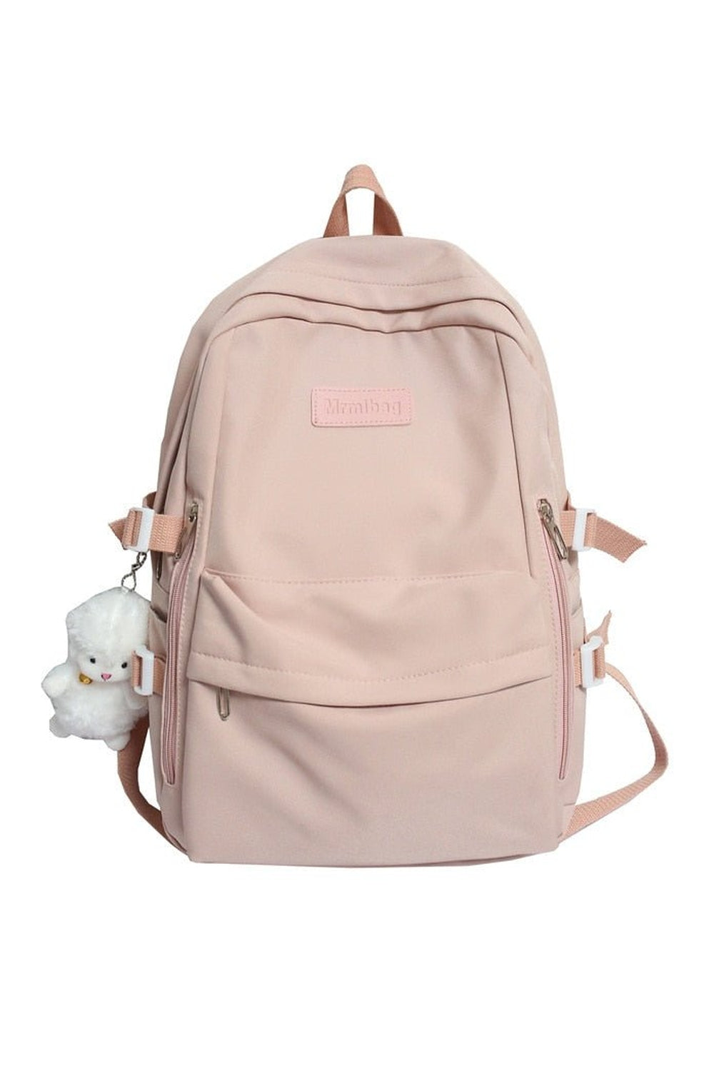 Small Waterproof Nylon Backpack in Pink, compact and trendy.