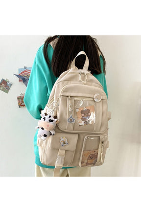 Solid Color Aesthetic Cute Backpack