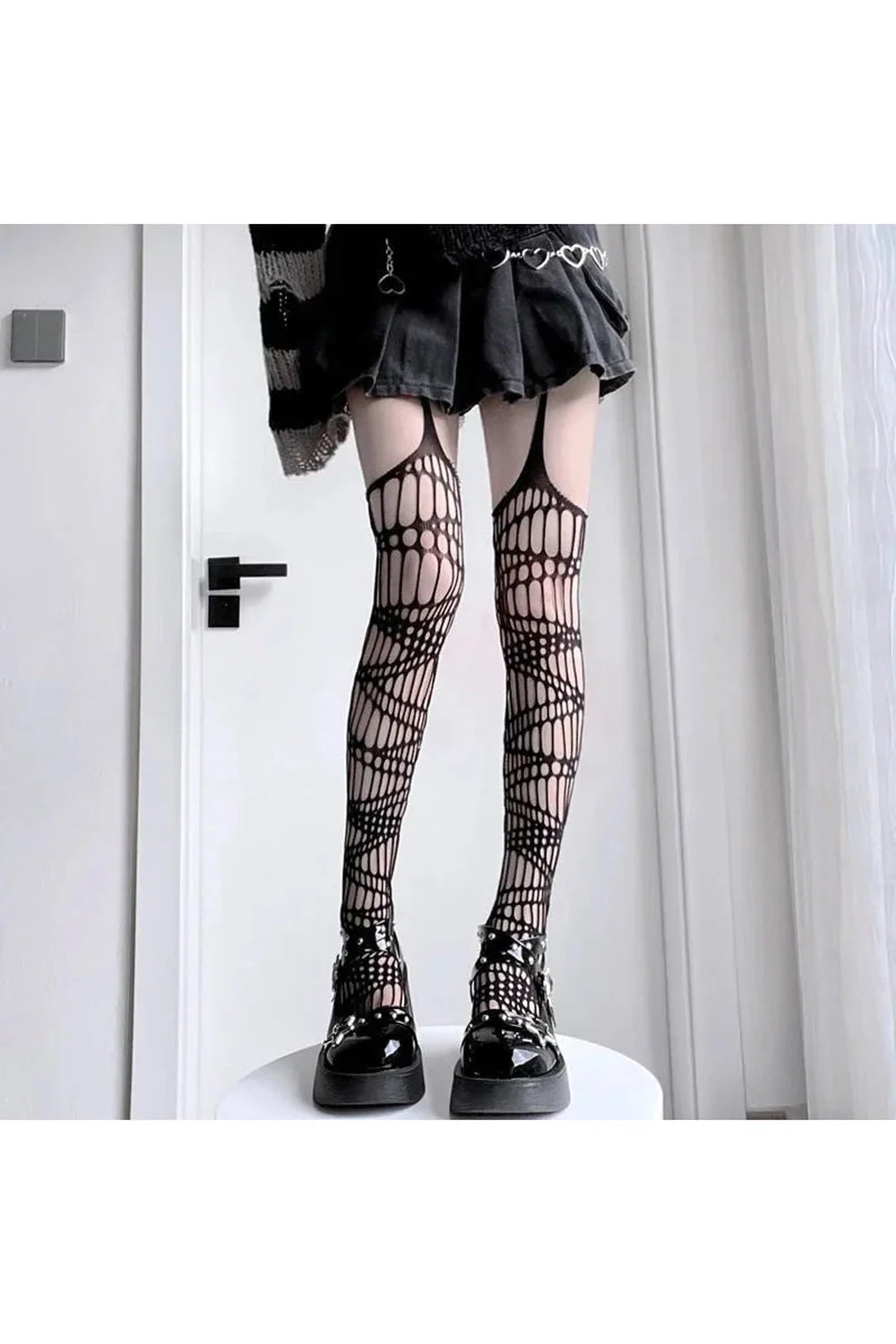 Spider Web Fishnet Stockings