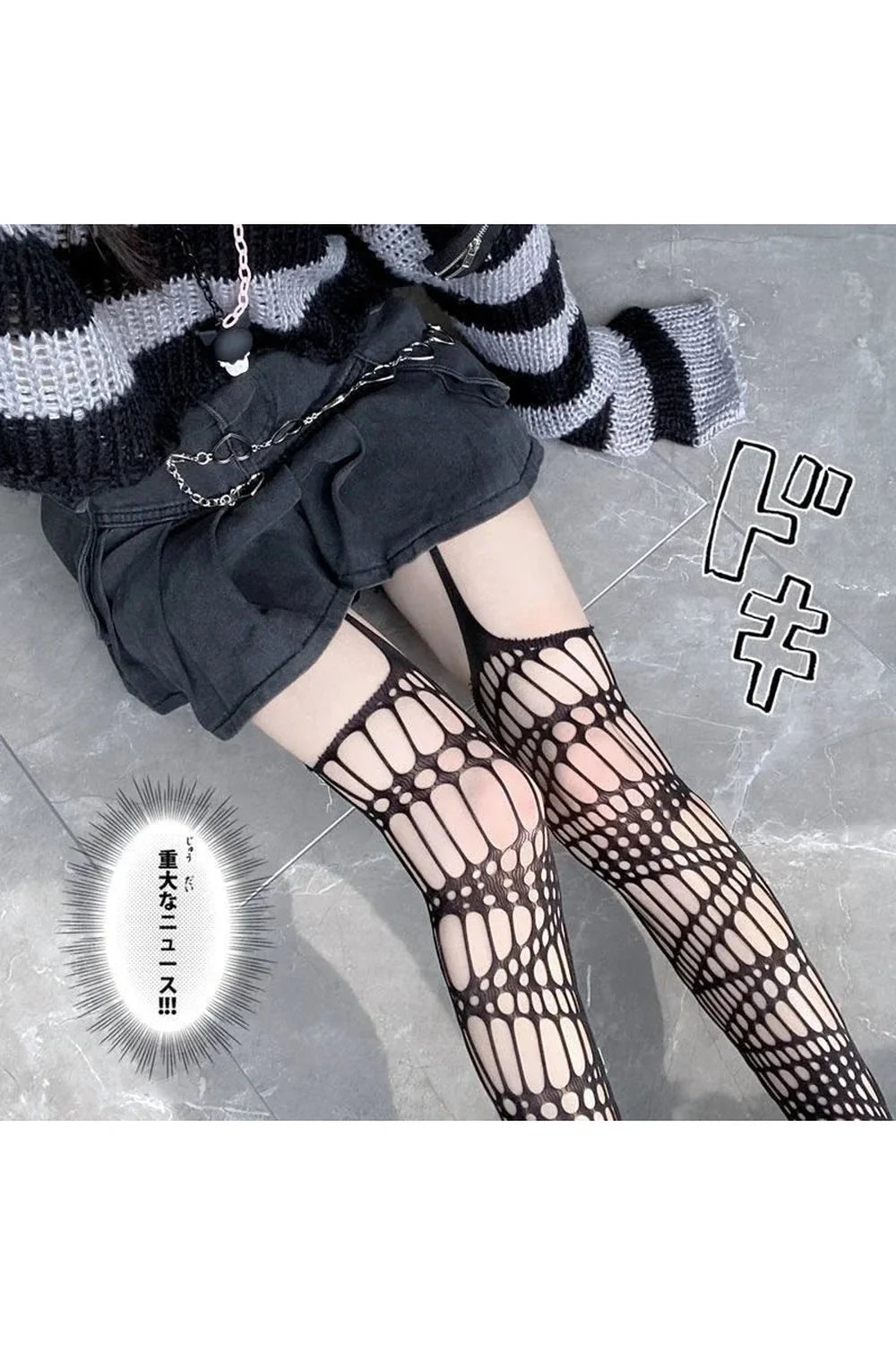 Spider Web Fishnet Stockings