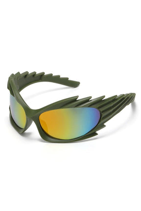 Spike Rectangle Shades Sunglasses