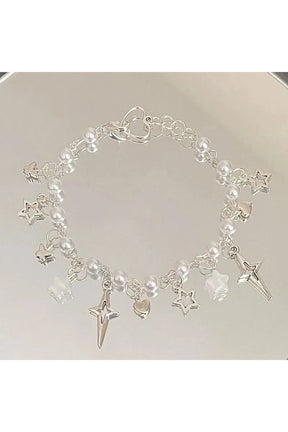 Star Bow Knot Beaded Bracelet