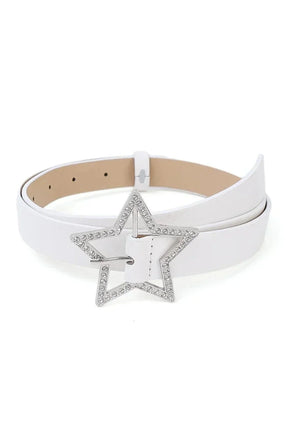 Star Buckle Rhinestone Belt