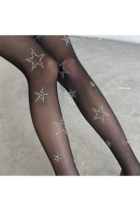 Star Diamond Kawaii Fishnet Stockings