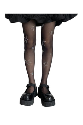 Star Diamond Kawaii Fishnet Stockings