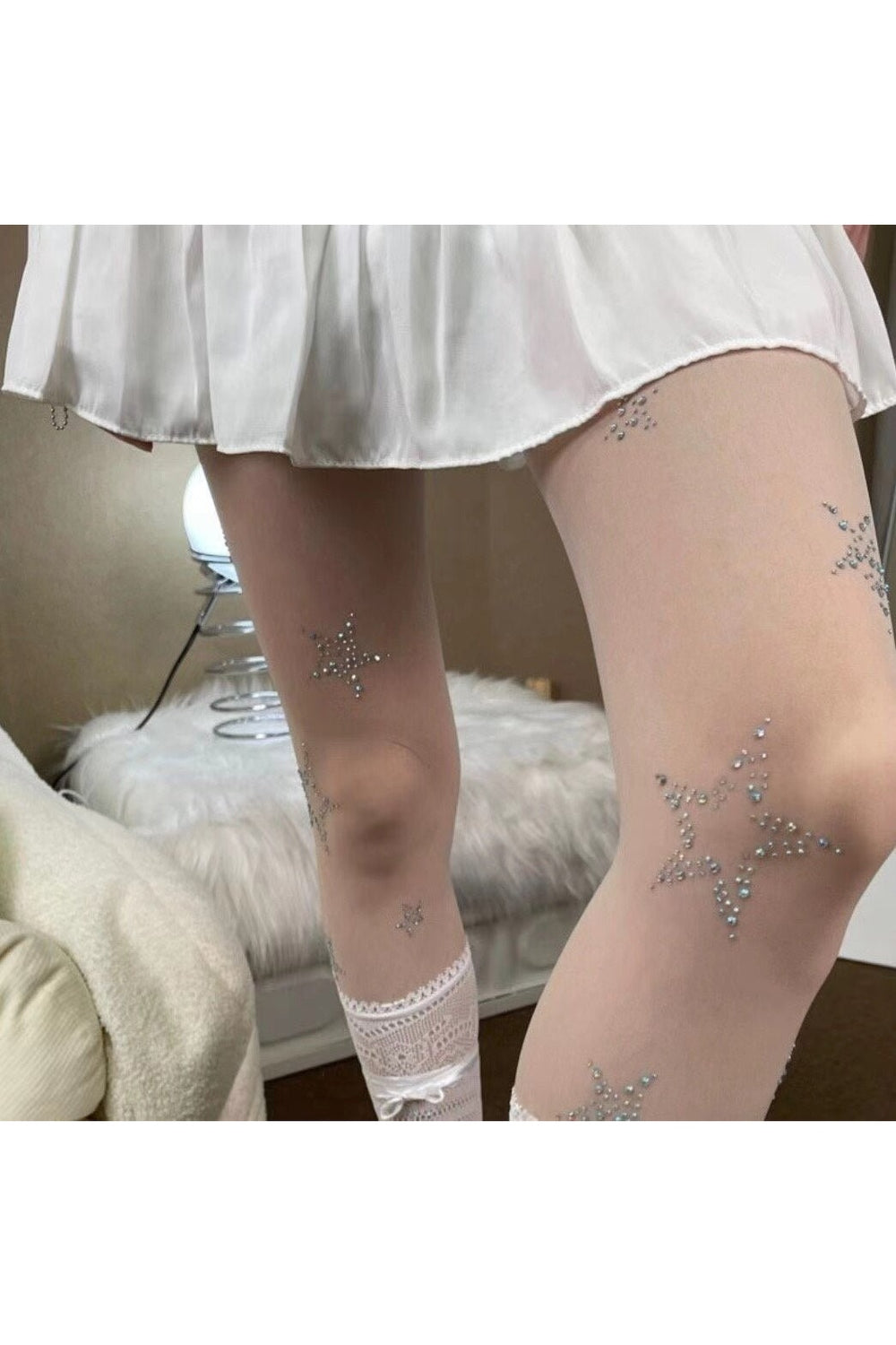 Star Diamond Kawaii Fishnet Stockings