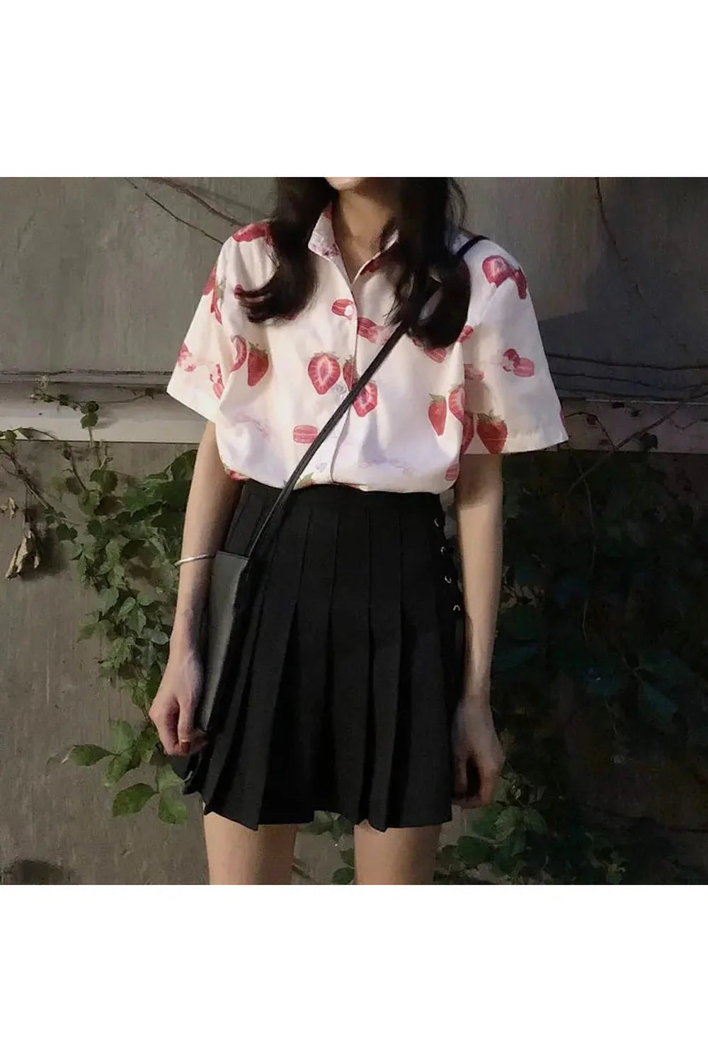 Strawberry Print Casual Shirt