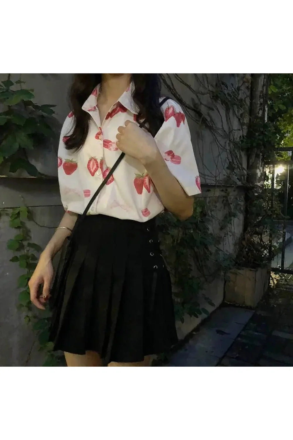 Strawberry Print Casual Shirt