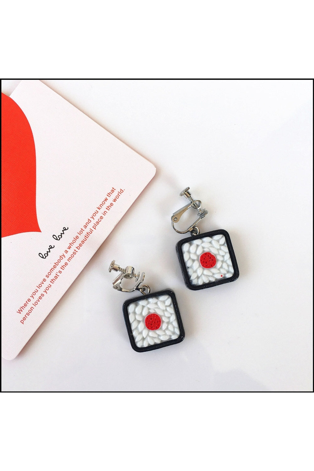 Sushi Dangle Drop Earrings