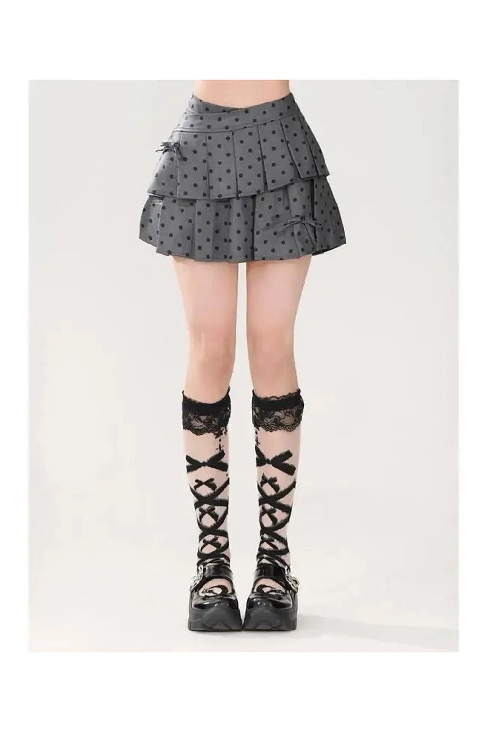 Sweet Kawaii Dot Mini Skirt