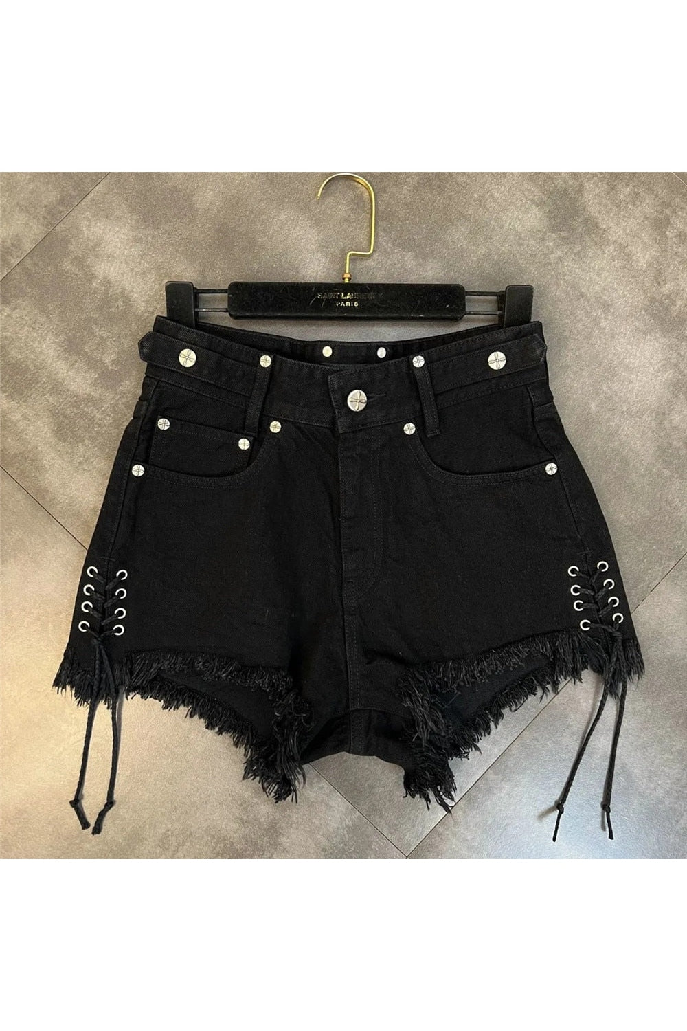 Tassel Fringe Denim Shorts