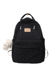 Teenager Girls Double Zipper Backpack