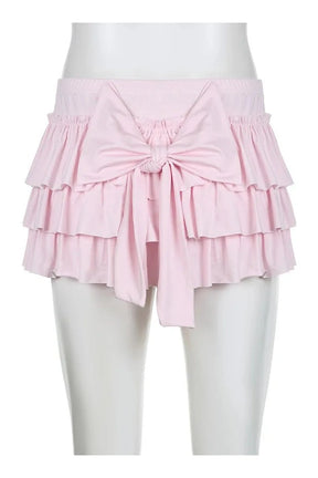 Tiered Ruffle Pink Skirt