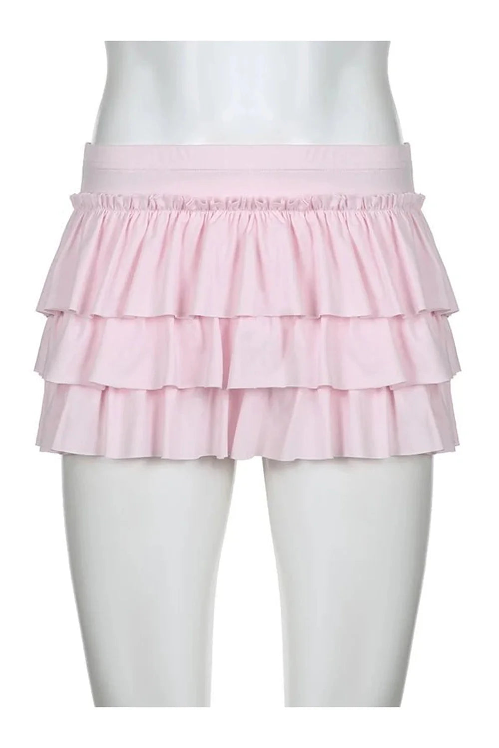 Tiered Ruffle Pink Skirt