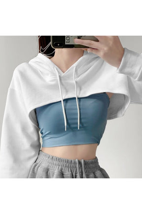 Fall Trendy Crop Hoodie