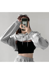 Fall Trendy Crop Hoodie