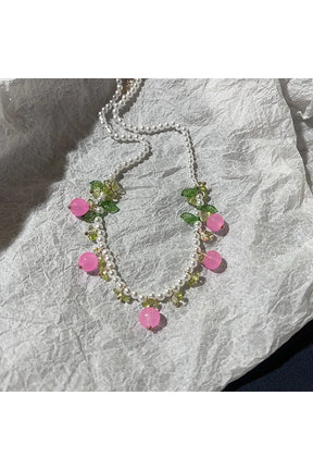 Trendy Fruit Pearl Necklace