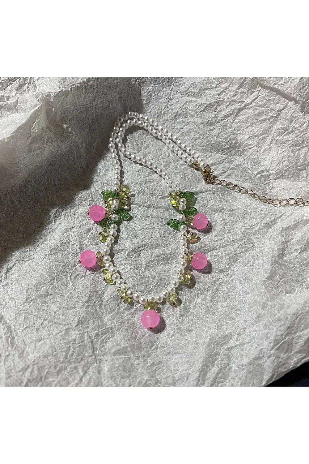 Trendy Fruit Pearl Necklace