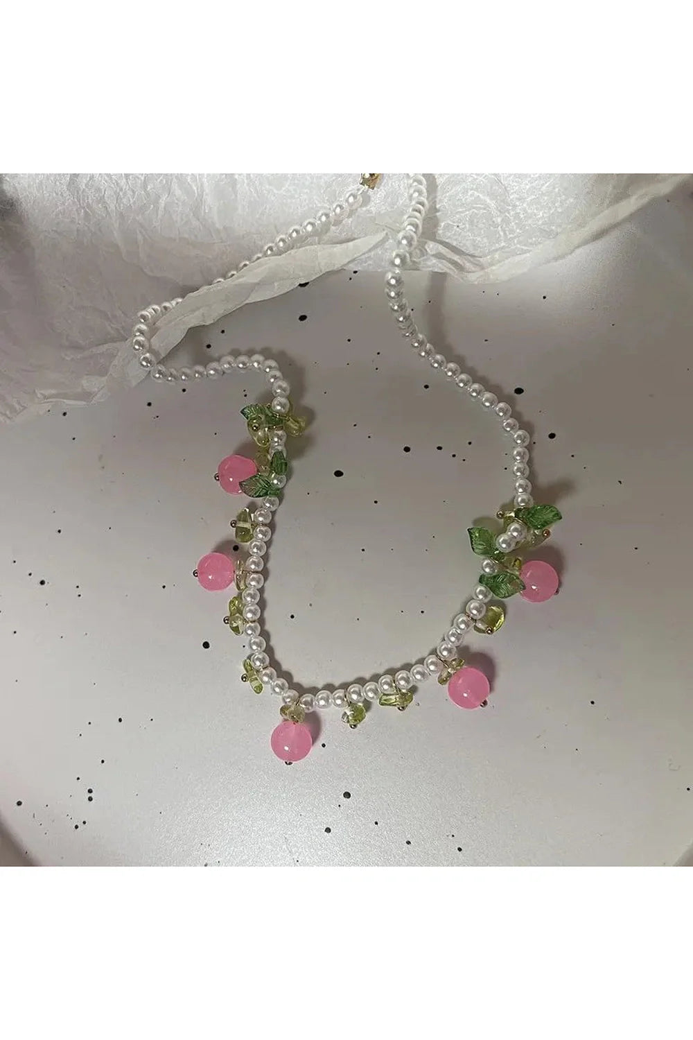 Trendy Fruit Pearl Necklace